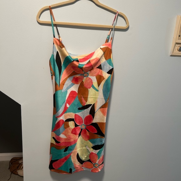 Floral Cowl Neck Dress - Picture 5 of 6